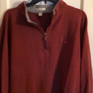 Peter Millar Crown Quarter ZIP Pullover Sweatshirt Men’s X-Large Burgundy Golf
